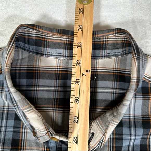 Carhartt Shirt Men Size 2XL Plaid Regular Fit Short Sleeve Single Pocket Cotton - Picture 6 of 9